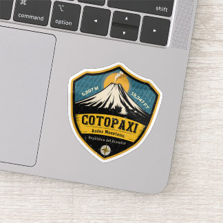 Cotopaxi Volcano Ecuador National Park Badge Sticker