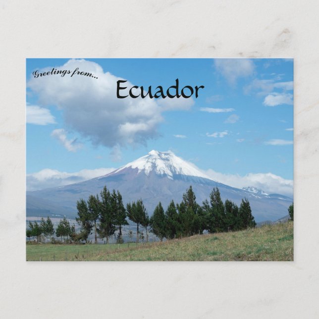 Cotopaxi Volcano Ecuador Postcard (Front)