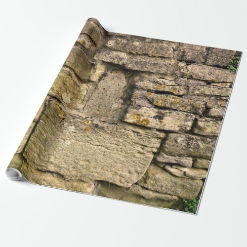 Cotswold Stone Wall Gift Wrapping Paper
