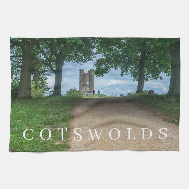 Cotswolds Broadway Tower tea towel (Horizontal)