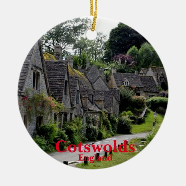 Cotswolds'  Christmas Panoramic Ornament (Front)