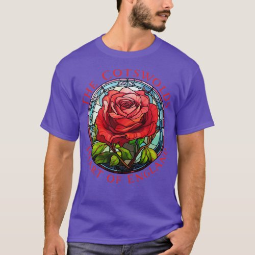 Cotswolds England UK Rose Floral Red Gardeners T_Shirt