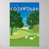 Cotswolds, Gloucestershire Poster