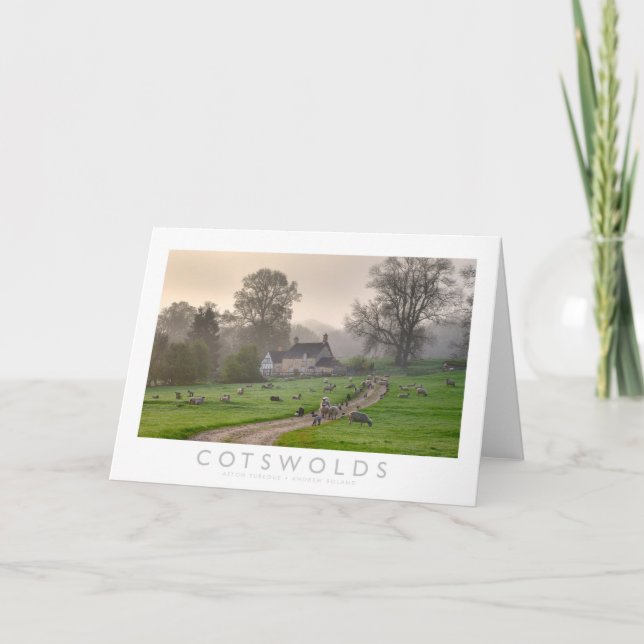 Cotswolds Letterpress Thank You Card (Front)