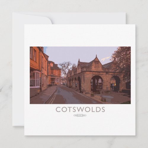 Cotswolds Railway Poster Holiday Card