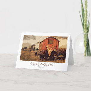 Cotswolds Railway Poster Thank You Card