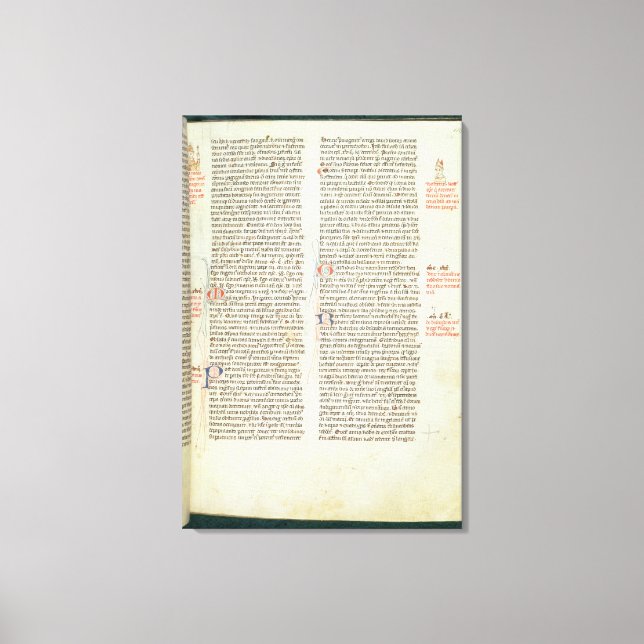 Cott Nero D II f.114 Adrian IV Canvas Print (Front)