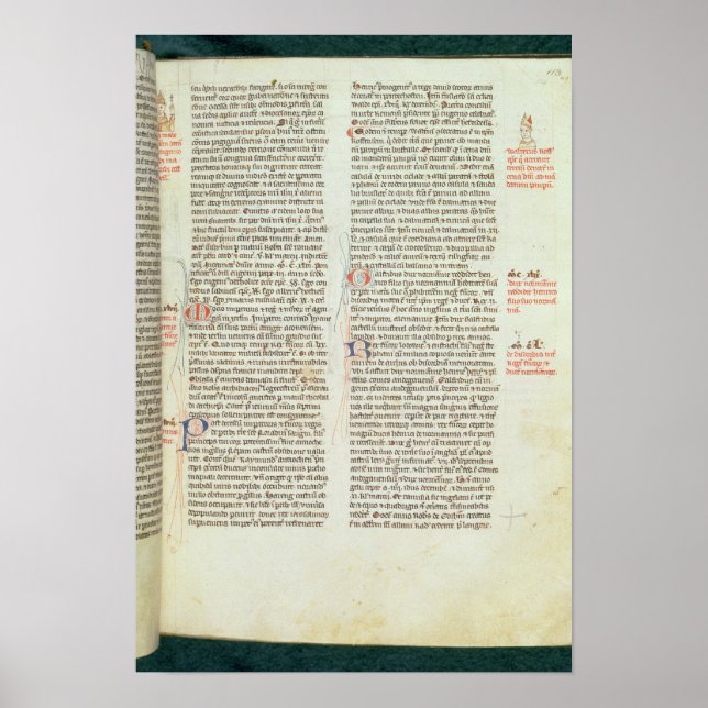 Cott Nero D II f.114 Adrian IV Poster (Front)