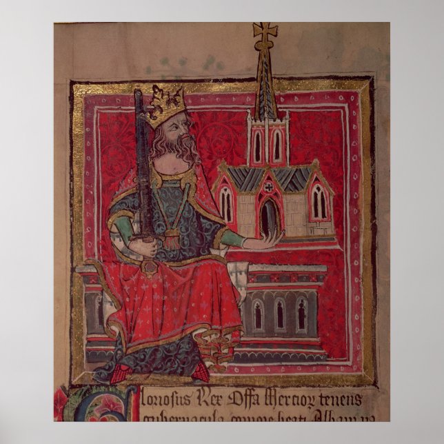 Cott Nero D VIII Offa, King of Mercia Poster (Front)