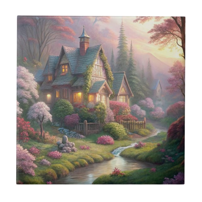 Cottage and Garden Ceramic Tile (Front)