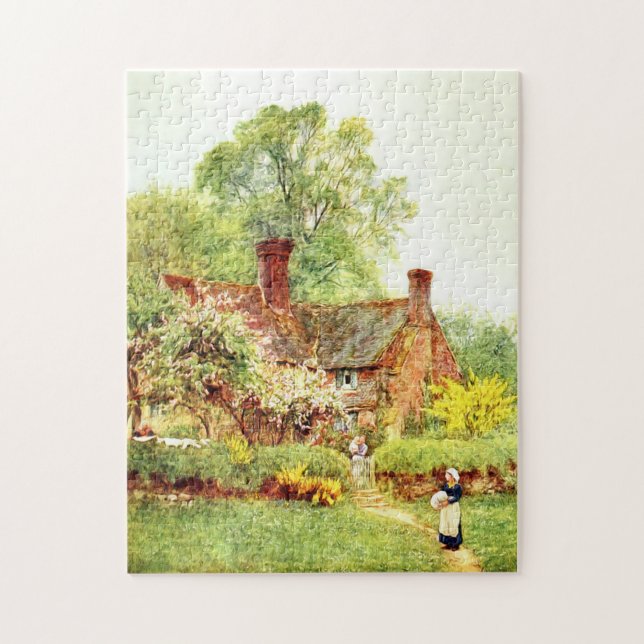 Cottage at Chiddingfold by Helen Allingham Jigsaw Puzzle (Vertical)