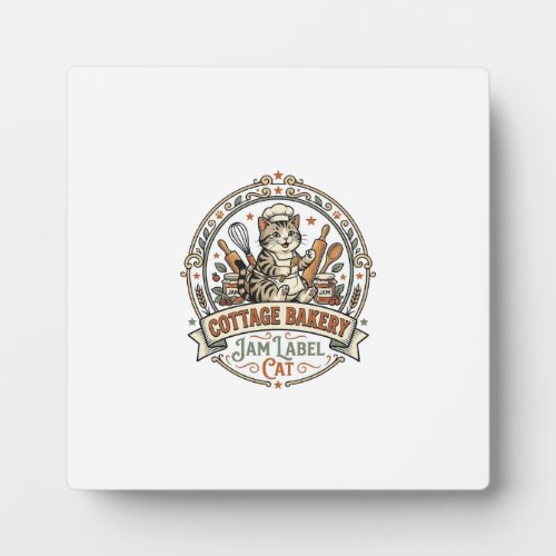 Cottage Bakery Jam Label Cat Cottage Bakery Jam La Plaque