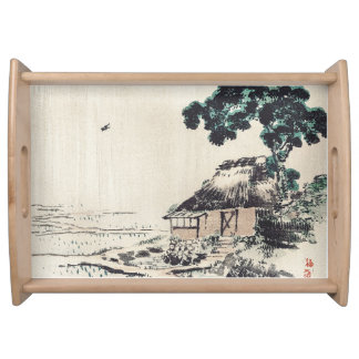 Cottage by Kōno Bairei Serving Tray