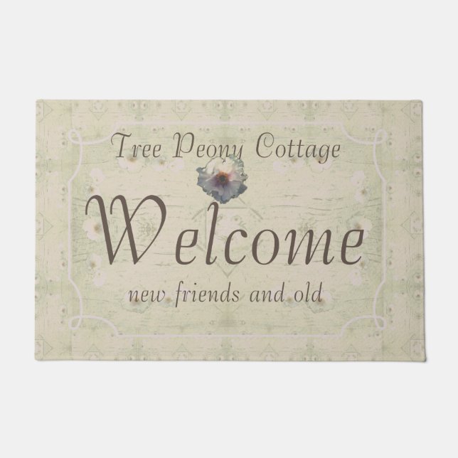 Cottage Charm Welcome Doormat (Front)