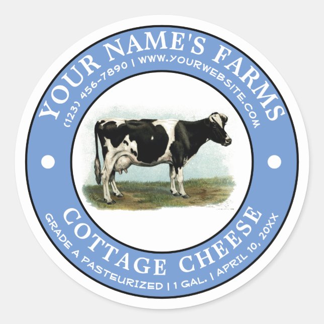 Cottage Cheese Label Template (Front)
