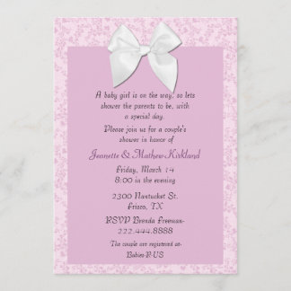 Cottage Chic Couple's Baby Girl Shower Invitation