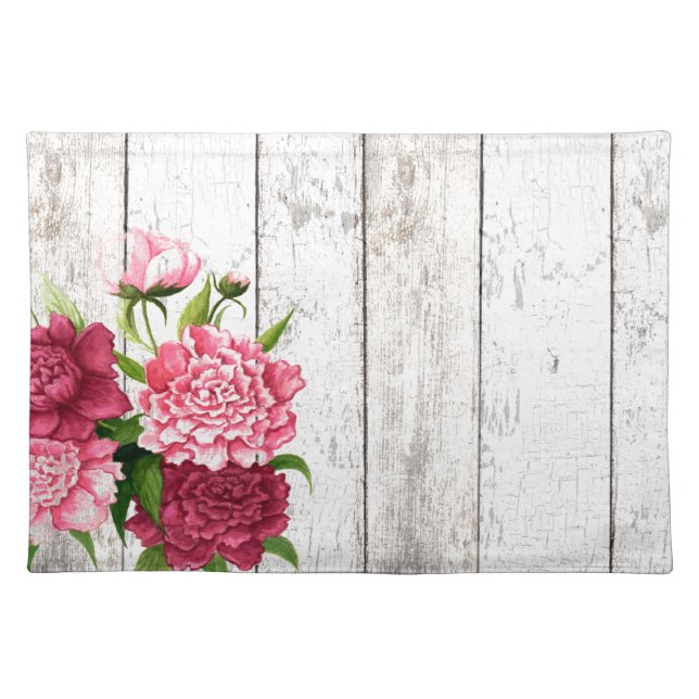 Cottage Chic Peonies Place Mat (Front)