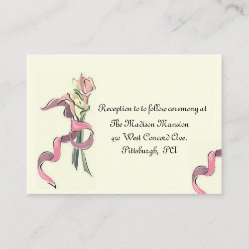 Cottage Chic Wedding Enclosure Cards Business Card Template