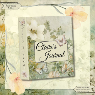 Cottage Chic Wildflowers In Bloom Journal  Mini Binder