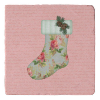 Cottage Christmas Stocking Trivet