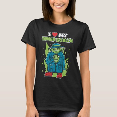Cottage core clothes  I Love My Inner Goblin  Gobl T_Shirt