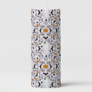 Cottage core Halloween Pillar Candle