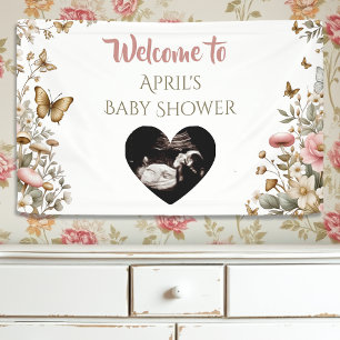 Cottage Core Mushrooms and Flowers   Welcome Banner