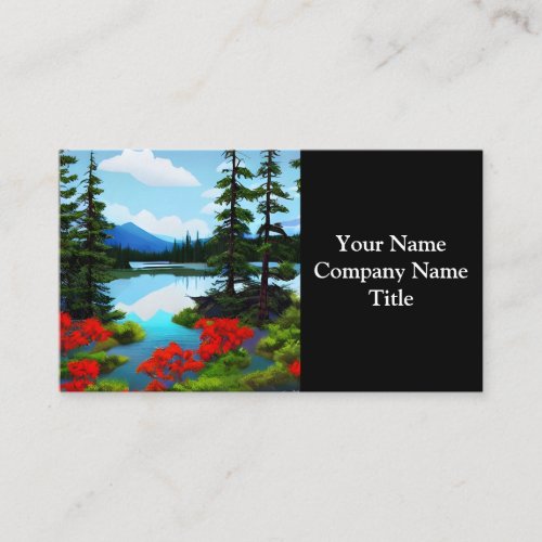 Cottage Country Lake View Business Card