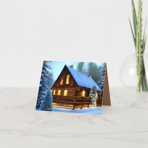 Cottage Country Northern Pine Cottage Thank You Card