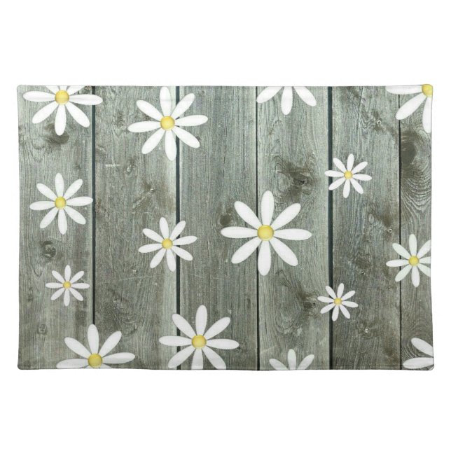 Cottage Daisy Cloth Placemat (Front)