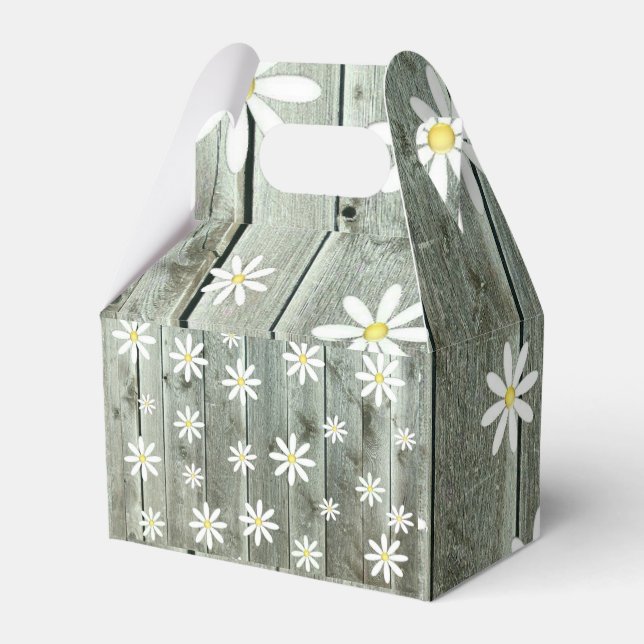 Cottage Daisy Favor Boxes (Back Side)