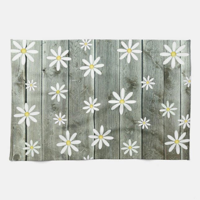 Cottage Daisy Kitchen Towels (Horizontal)