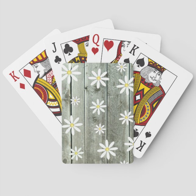 Cottage Daisy Poker Cards (Back)