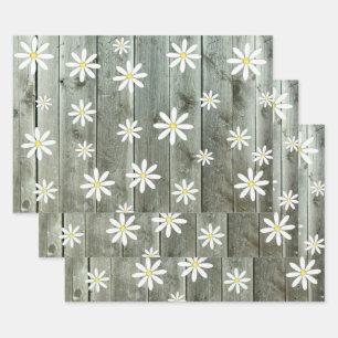 Cottage Daisy Wrapping Paper Sheets