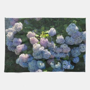 Cottage Decor Hydrangea Cotton Kitchen Towel