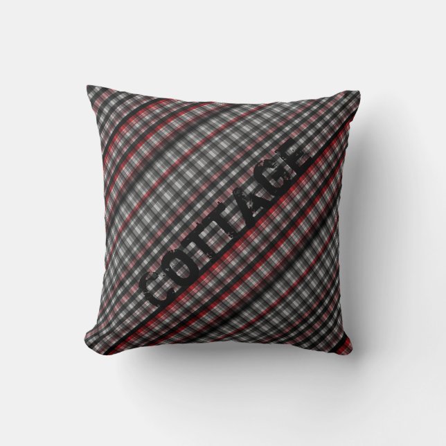 Cottage Decor Throw Pillow (Front)