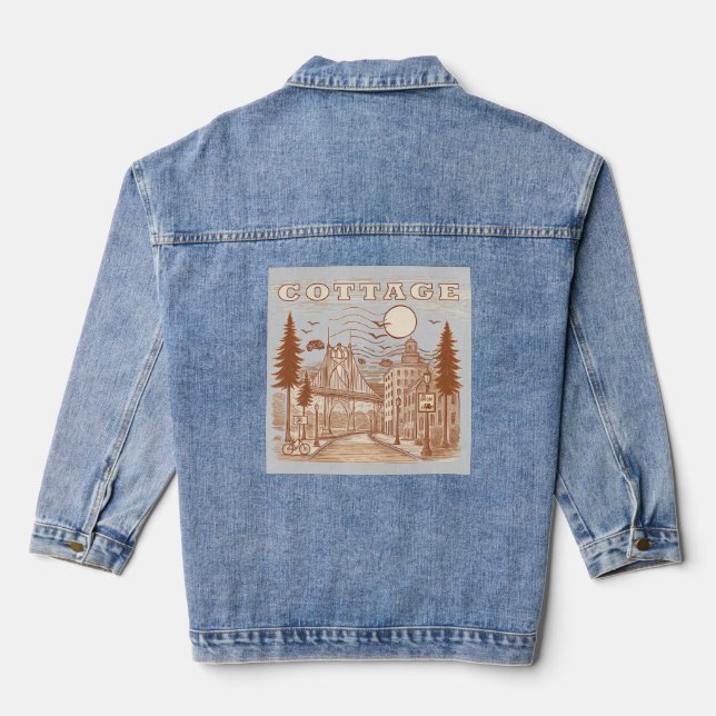 cottage denim jacket (Back)