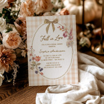 Cottage Fall in Love Gingham Bridal Shower