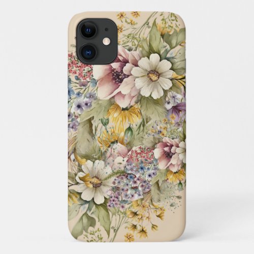 Cottage Floral Iphone Case