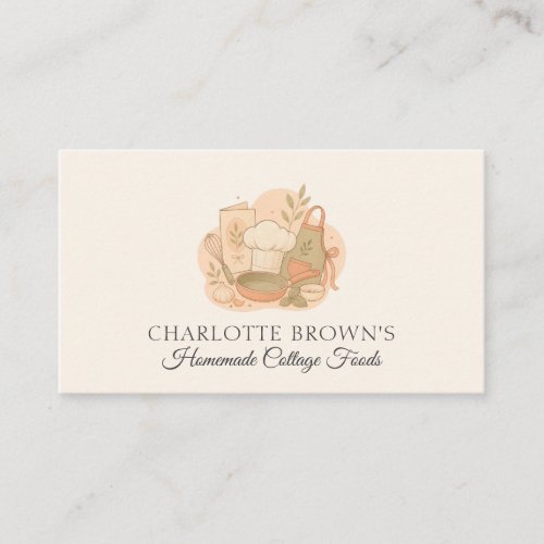 Cottage Food Home Bakery Business Card