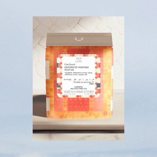 Cottage Food Label Template Sticker (Creator Uploaded)