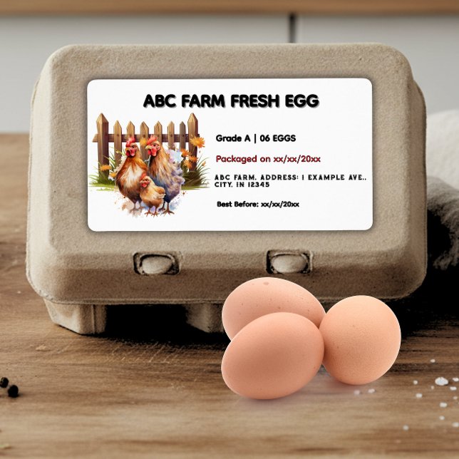  Cottage food law labels for Egg Carton  (Creator Uploaded)
