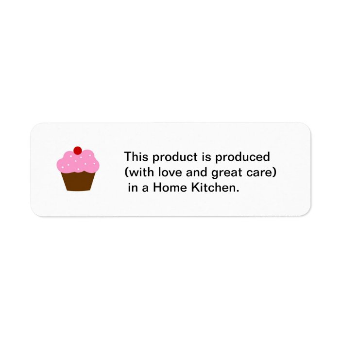 Cottage Food Law Produced In A Home Kitchen Labels Zazzle Com
