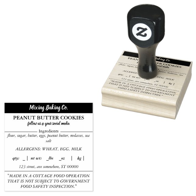 Cottage Food Law Stamp (Stamped)