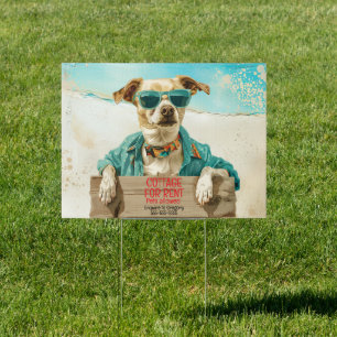 Cottage for Rent Pets Allowed Sign