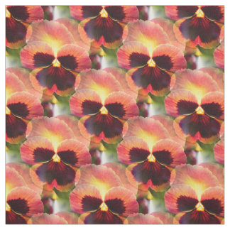 Cottage Garden Firefly Pansy - 4 inch Fabric