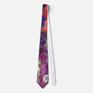 Cottage garden floral pattern tie