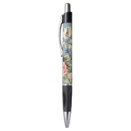 Cottage Garden Flowers Pattern Personalized Pen