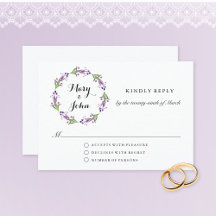 Cottage Garden Greenery Wreath Watercolor Wedding