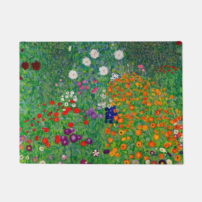 Cottage Garden Gustav Klimt Doormat (Front)
